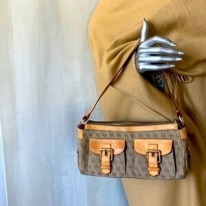 DOONEY & BOURKE Signature Logo Leather Shoulder Bag